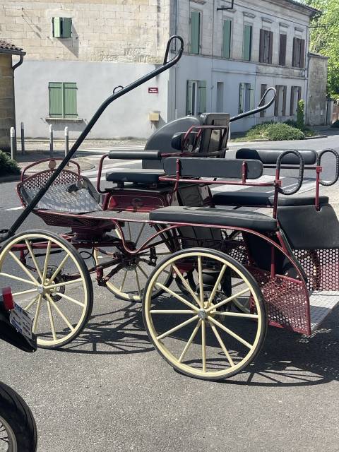 Coche enganches - Calesa Pouvreau 4 places&rsquo; marathon  