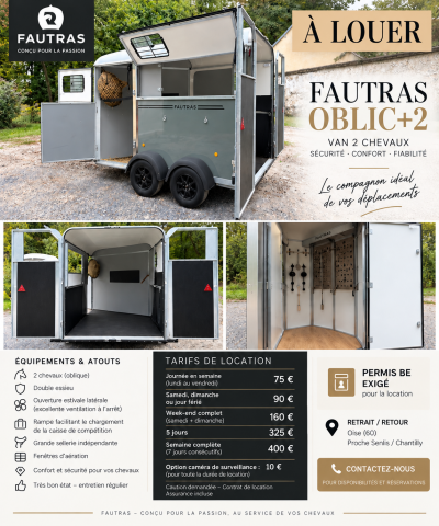 Van caballos Fautras Oblic+2 X 2 Caballos 2026 Nuevo