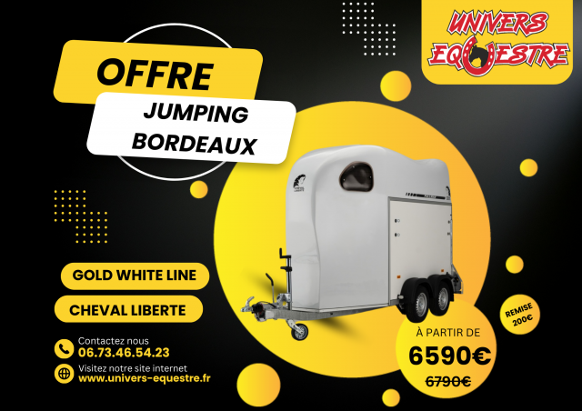 Van caballos Cheval Liberté GOLD one white line 1,5 Caballos 2025 Nuevo