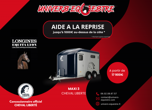 Van caballos Cheval Liberté MINIMAX 3 Caballos 2025 Nuevo