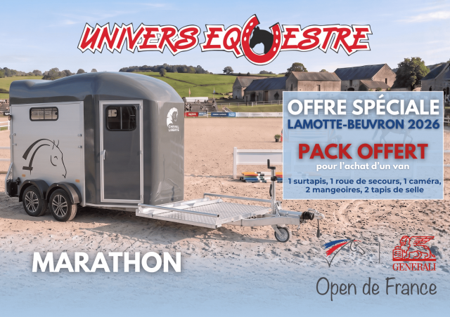Van caballos Cheval Libert&eacute; MARATHON 2 Caballos 2026 Nuevo