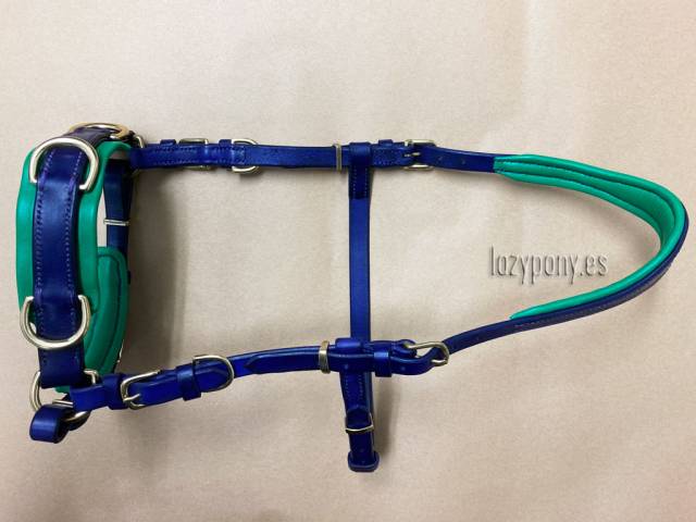 Cabezada serreta Lazypony, leather Cavesson 