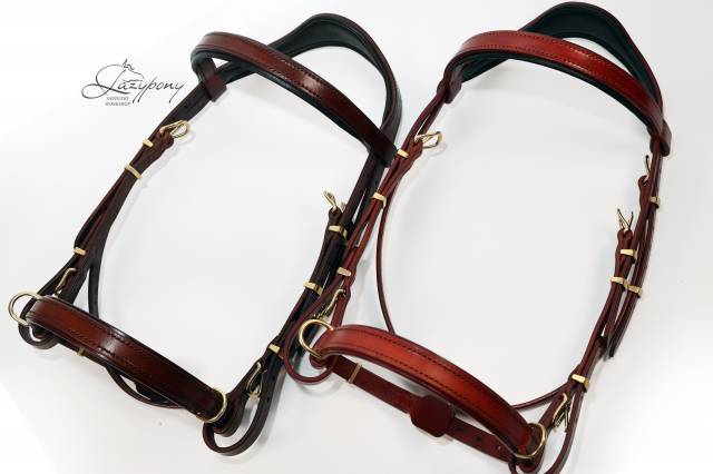 Cabezada para caballos WE Lazypony, Leather bridle