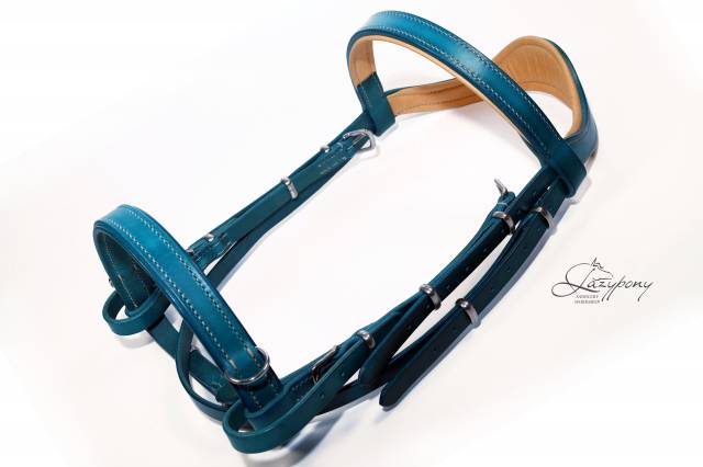 Cabezada para caballos WE Lazypony, Leather bridle