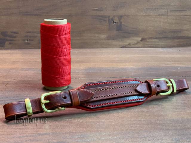 Muserola hackamore de cuero Lazypony