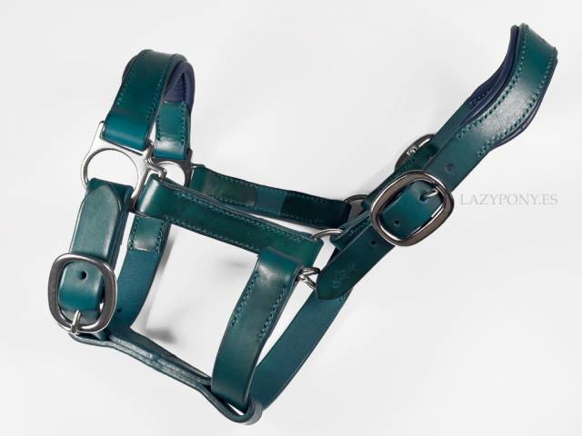 Cabezada de cuero anat&oacute;mico Lazypony, Anatomical halter