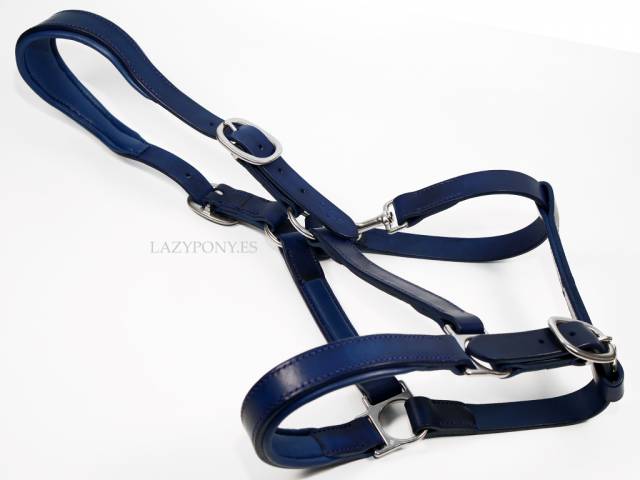 Cabezada de cuero anat&oacute;mico Lazypony, Anatomical halter