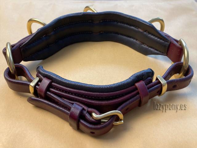 Muserola cavesson \ serreta Lazypony, Leather noseband 