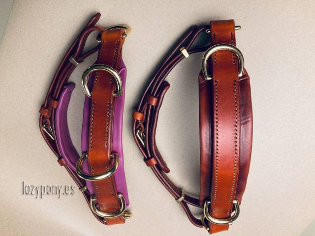 Muserola cavesson \ serreta Lazypony, Leather noseband 