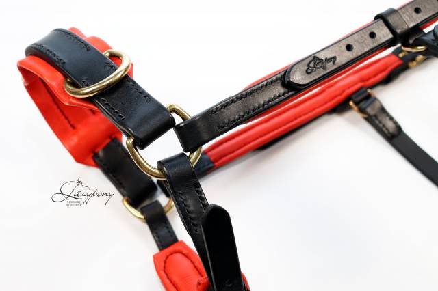 Cabezada serreta francesa de estilo barroco Lazypony