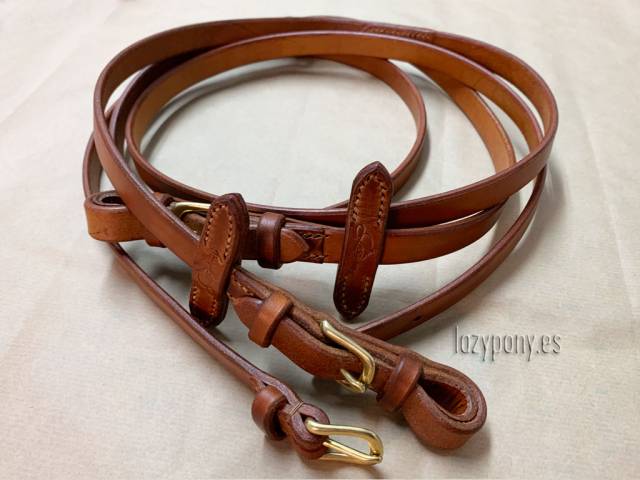 Riendas de cuero Lazypony, Leather reins Lazypony