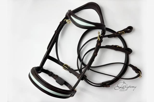 Leather sidepull Lazypony