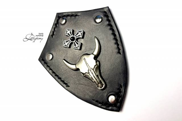 X frontalera de cuero Gothic Lazypony, X browband 