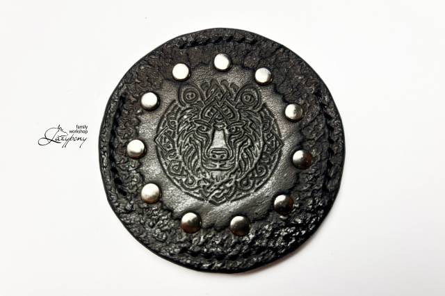 X-frontalera de cuero Celtic Lazypony, x browband