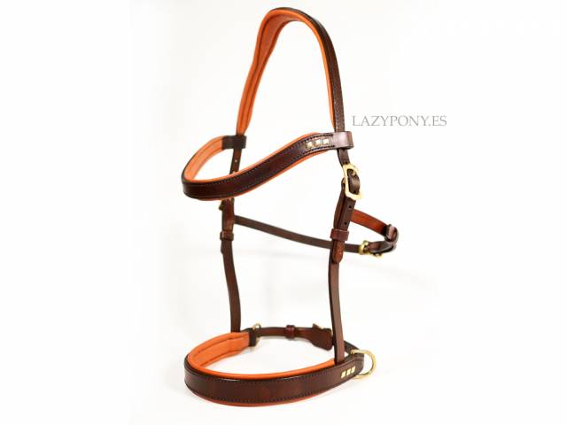 Cabezada sidepull clásica Lazypony / Leather sidepull