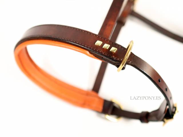 Cabezada sidepull clásica Lazypony / Leather sidepull