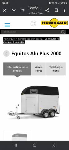 Van caballos Humbaur Equitos alu plus 2 Caballos 2022 De segunda mano