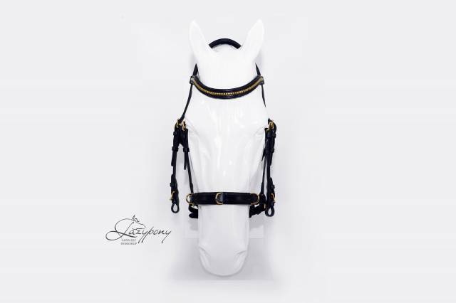 Cabezada cavesson acad&eacute;mica Lazypony/ Cavesson bridle