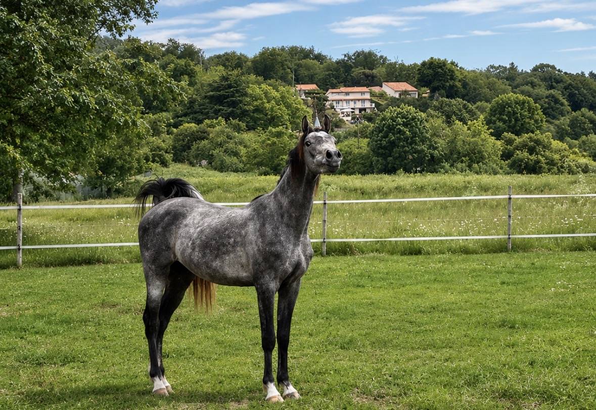 Caballo entero Pura Sangre Arabe En venta 2023 Tordo
