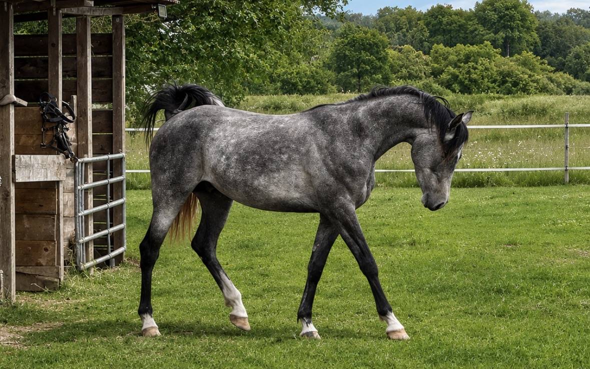 Caballo entero Pura Sangre Arabe En venta 2023 Tordo