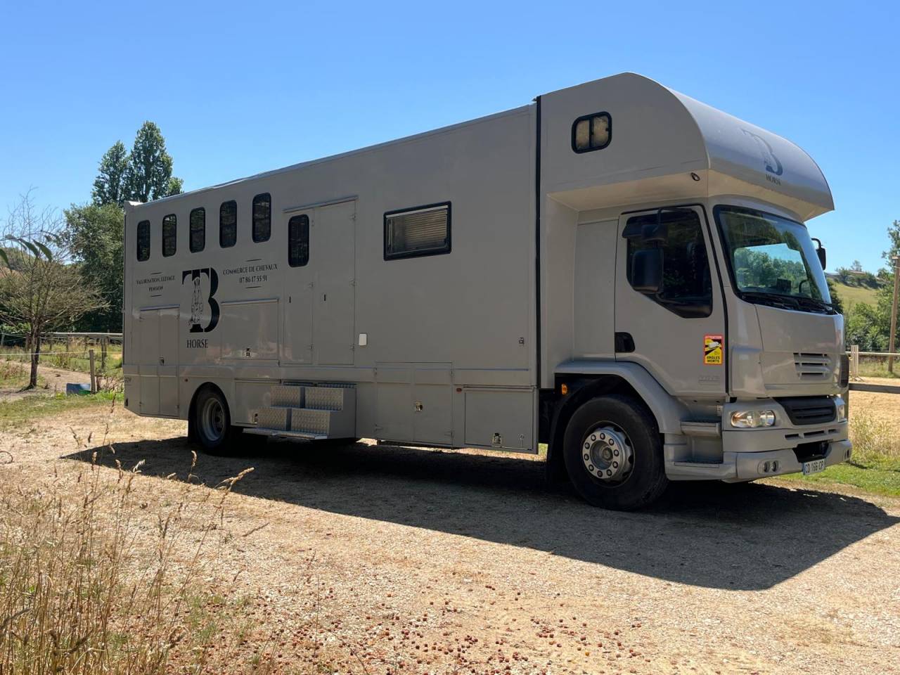Cami&oacute;n para caballos Daf living 2008 De segunda mano