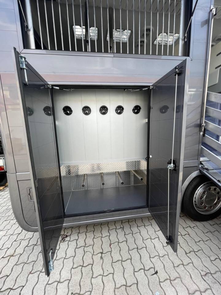 Cami&oacute;n para caballos Scania SCANIA P360 DICKENHERR POP OUT 2014 De segunda mano