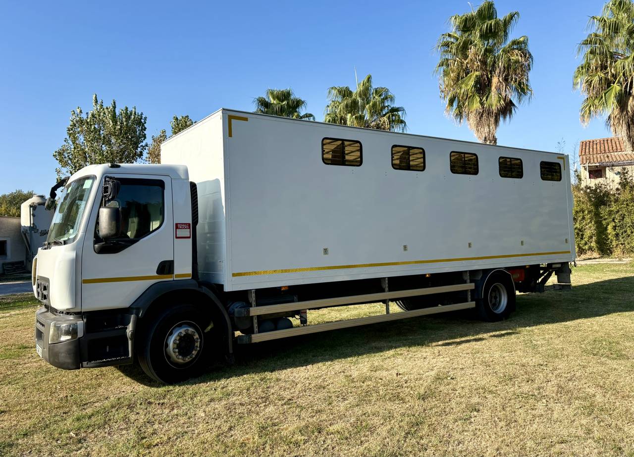 Cami&oacute;n para caballos Renault D 280 2018 De segunda mano