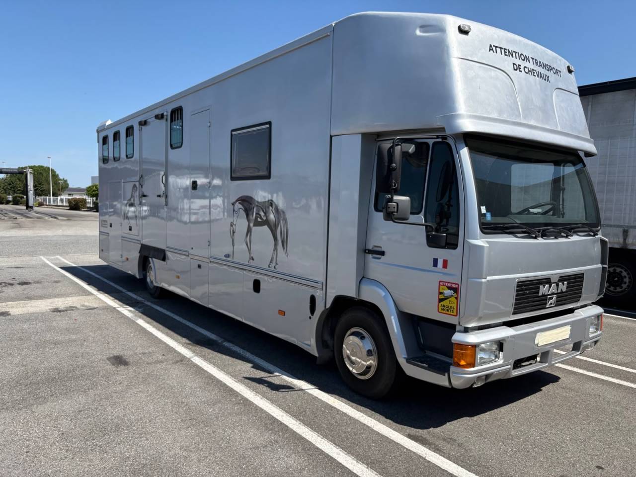 Cami&oacute;n para caballos Man 12224 2000 De segunda mano