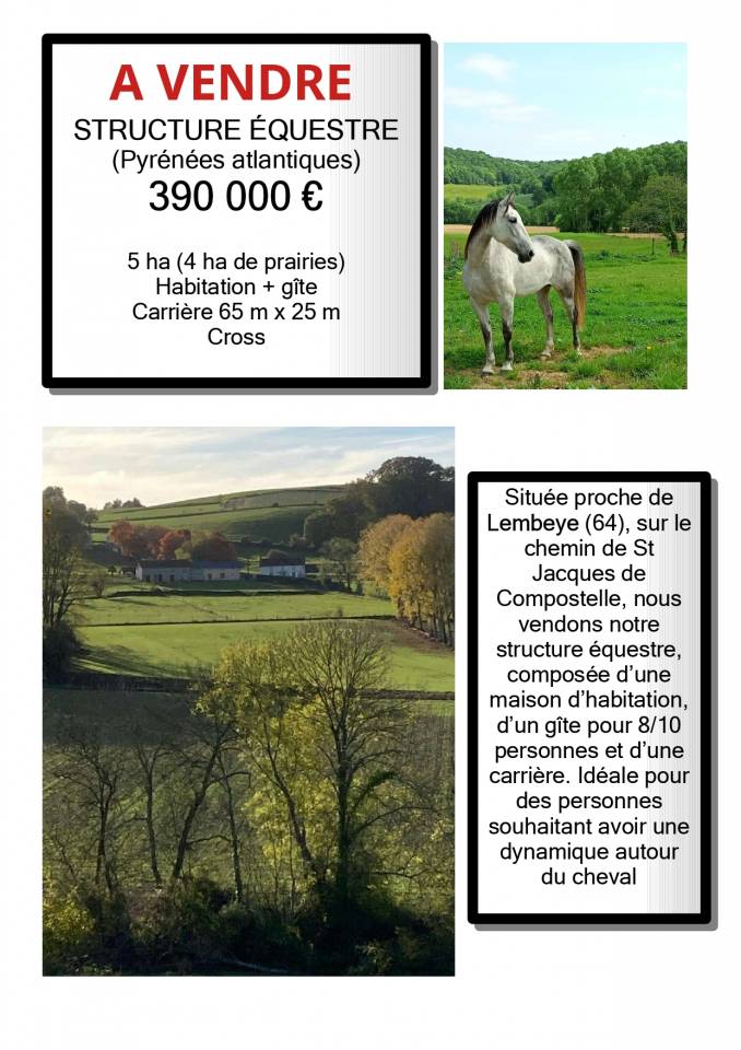 Propiedad ecuestre En venta Pirineos Atl&aacute;nticos