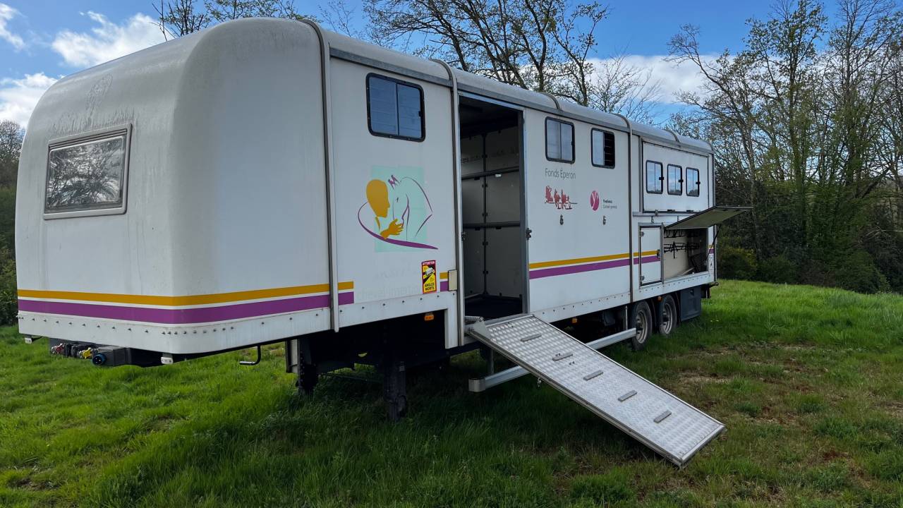 Furgoneta para caballos Iveco IVECO 35C18 / Semi Remorque VOW 2010 De segunda mano