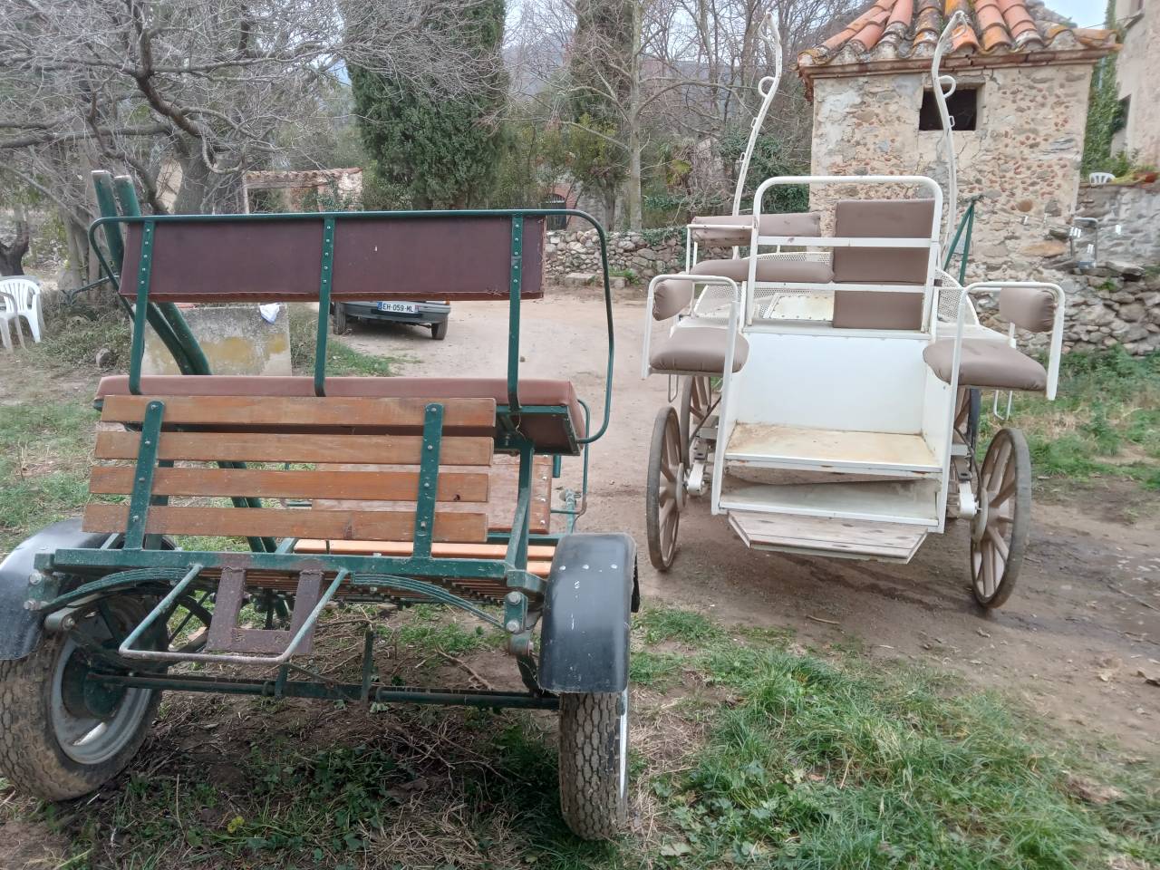 Coche enganches - Coche de caballos utilitario - Otra marca -  