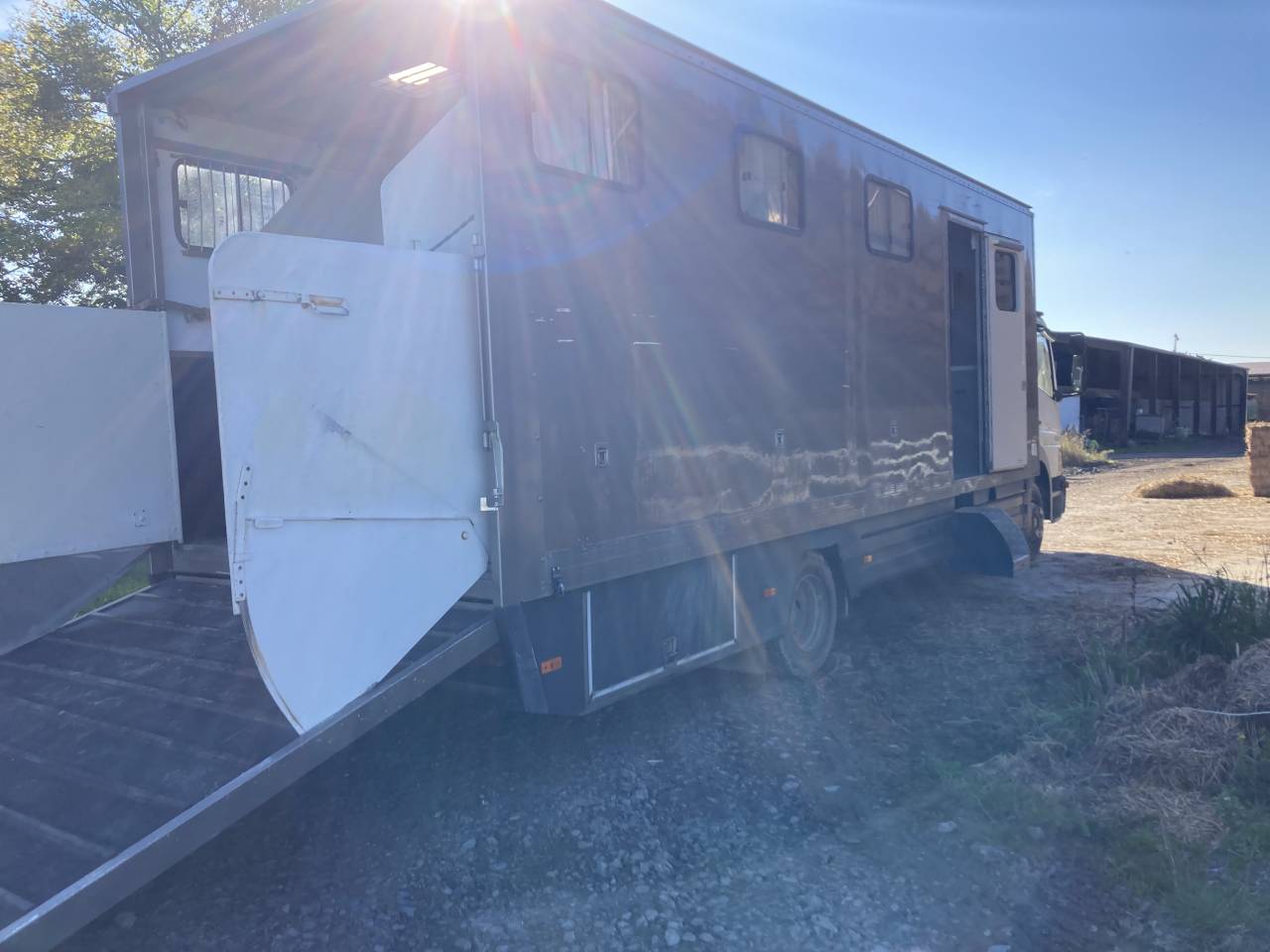 Cami&oacute;n para caballos Mercedes Atego 1999 De segunda mano