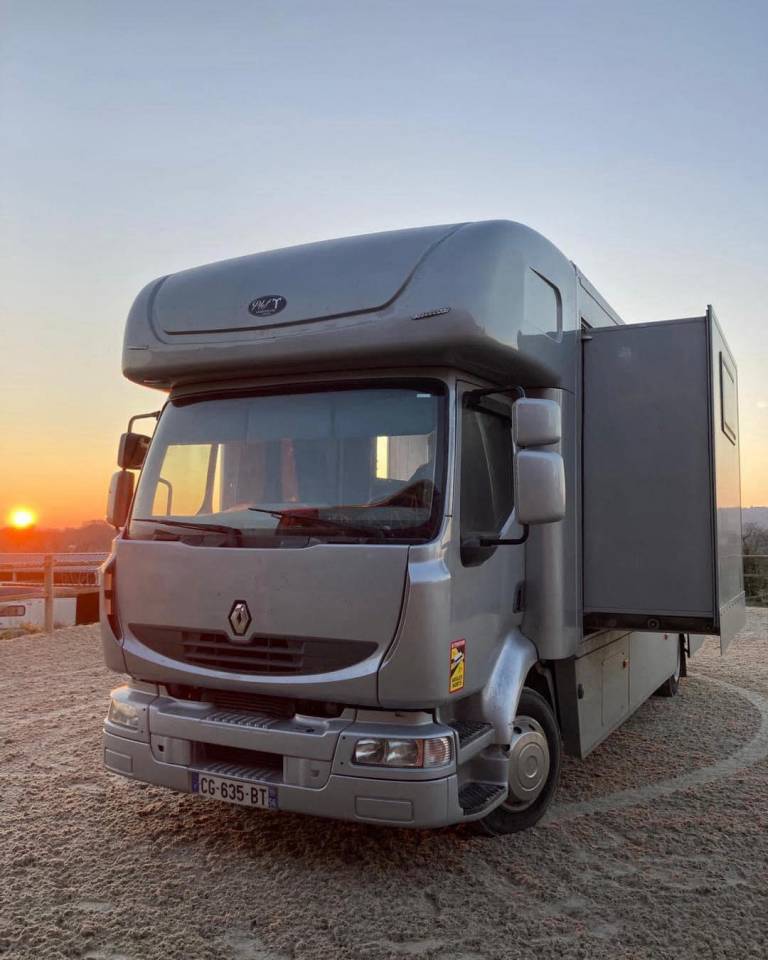 Cami&oacute;n para caballos Renault MEDIUM 2006 De segunda mano