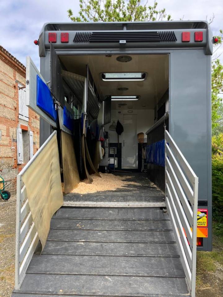 Cami&oacute;n para caballos Mercedes AK 2004 De segunda mano