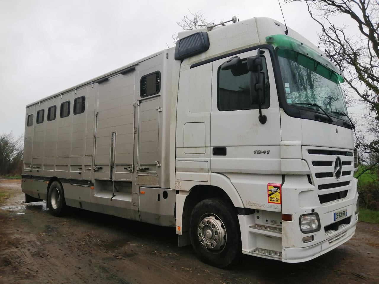 Cami&oacute;n para caballos Mercedes Actros  2005 De segunda mano