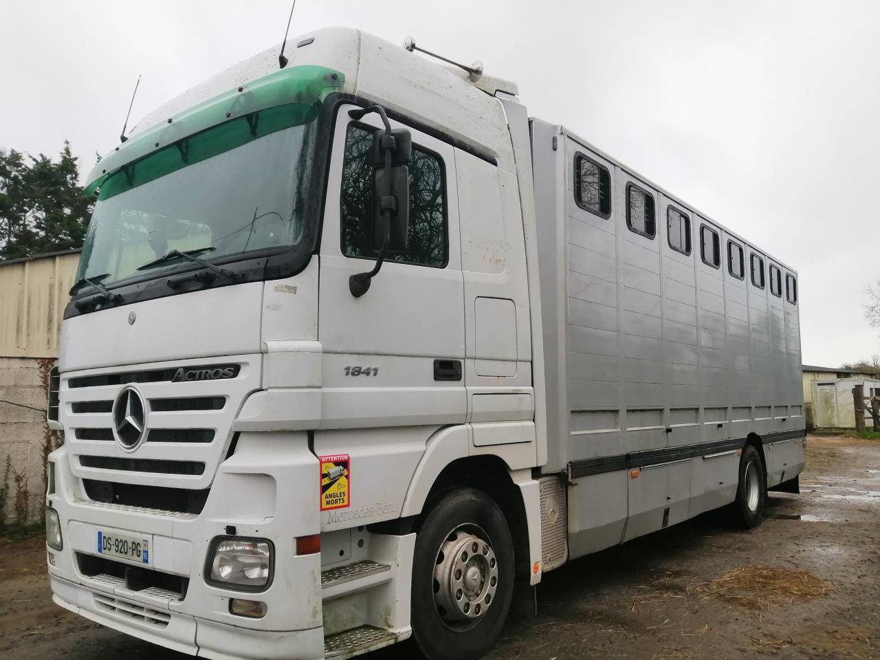 Cami&oacute;n para caballos Mercedes Actros  2005 De segunda mano
