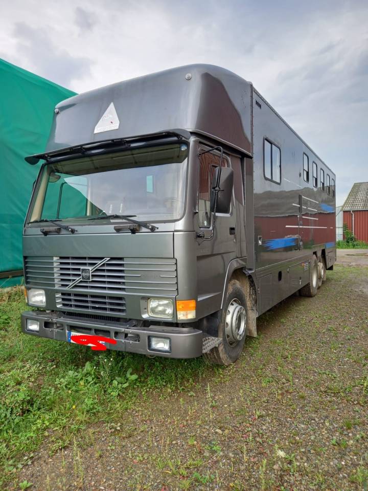 Cami&oacute;n para caballos Volvo FL 10 1989 De segunda mano